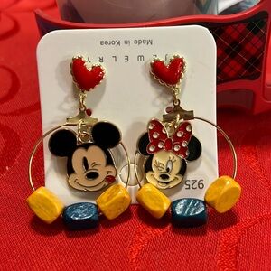 NWT Mickey & Minnie Earrings